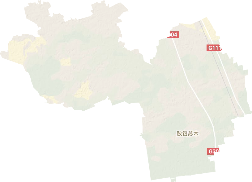 敖包苏木地形地图