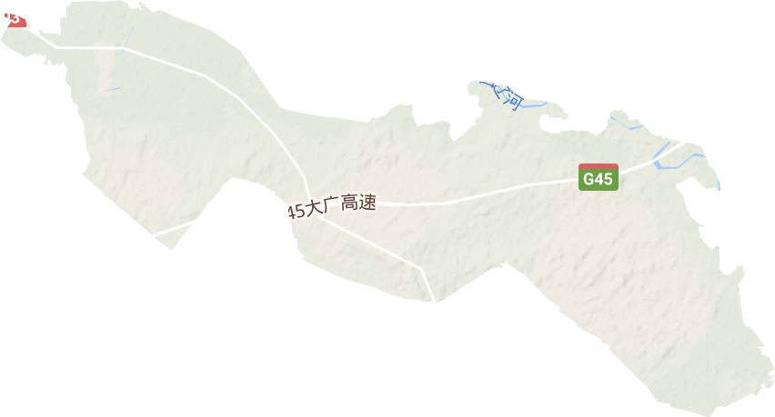 白音塔拉农场地形地图