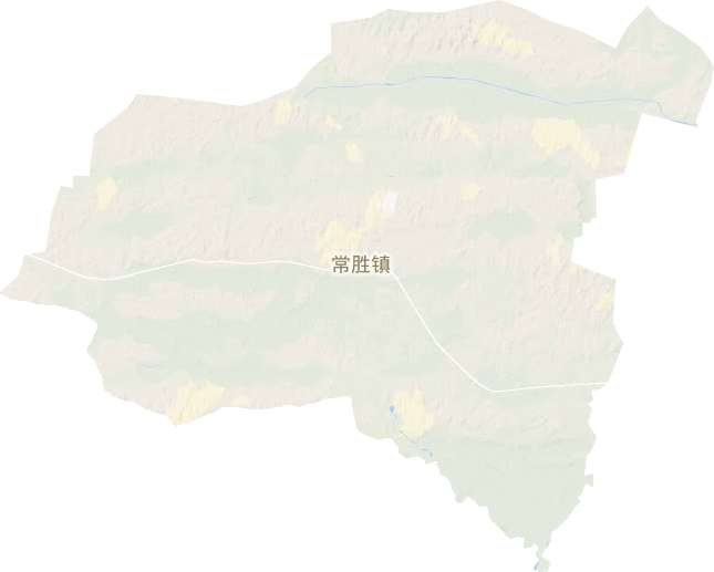 常胜镇地形地图