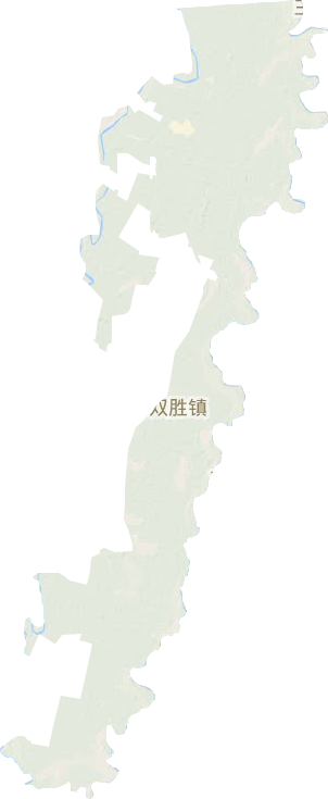 双胜镇地形地图