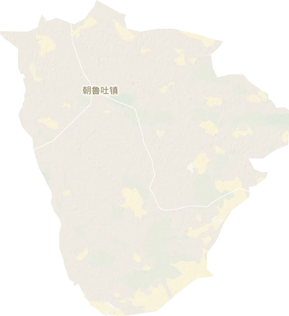朝鲁吐镇地形地图