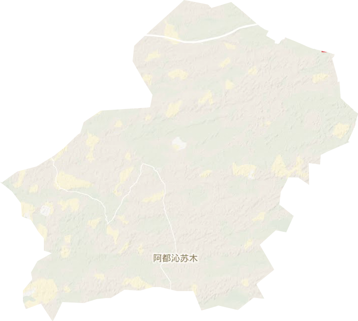 阿都沁苏木地形地图
