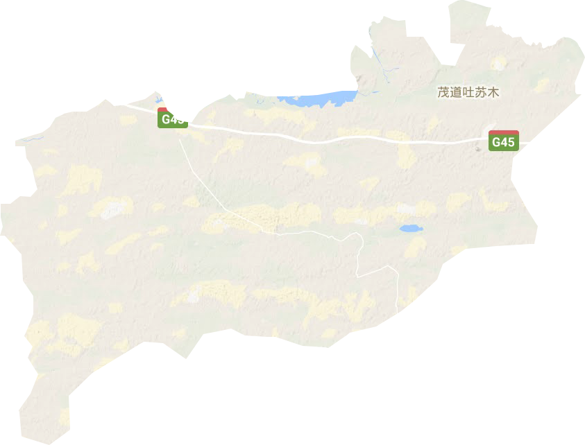 茂道吐苏木地形地图