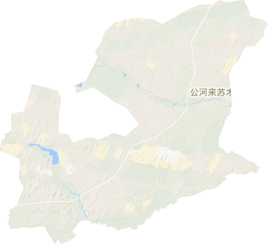 散都苏木地形地图