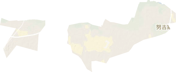 查金台牧场地形地图