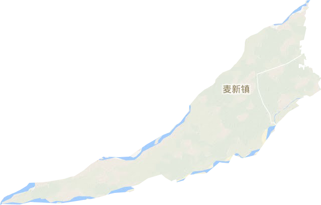 麦新镇地形地图
