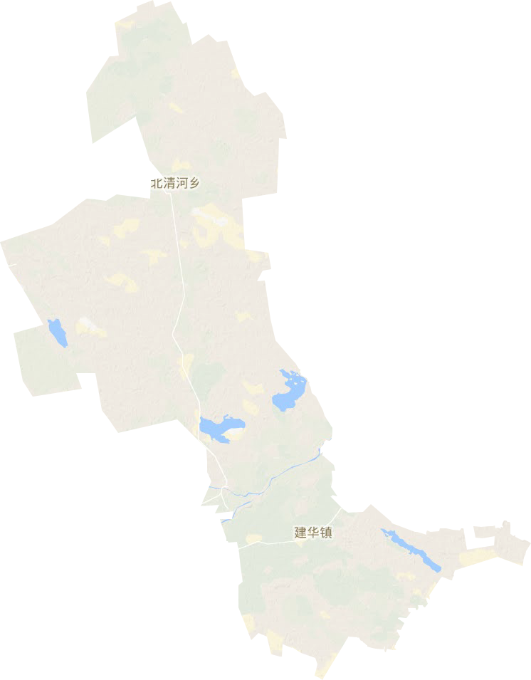 建华镇地形地图