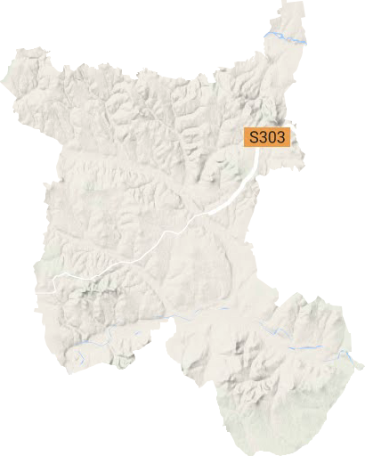 白音花镇地形地图