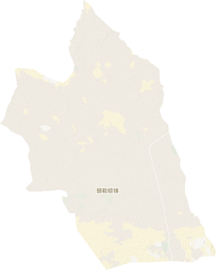 额勒顺镇地形地图
