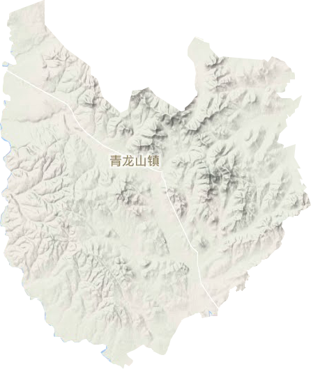 青龙山镇地形地图