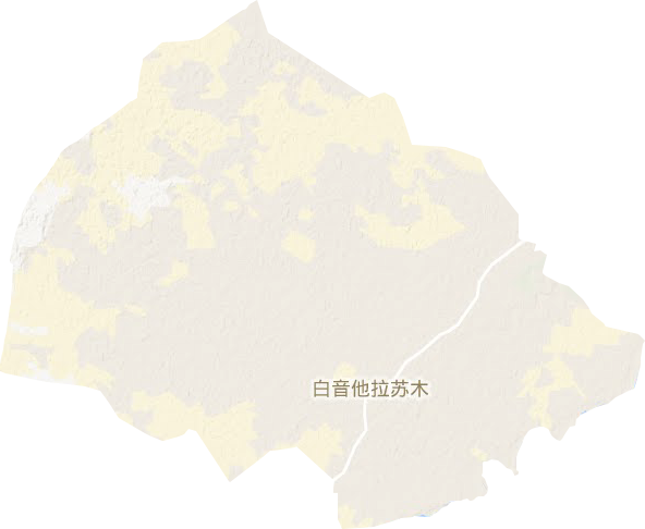 白音他拉苏木地形地图