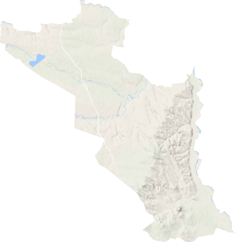 土城子乡地形地图