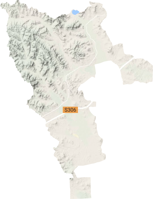 香山镇地形地图