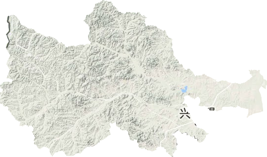 科尔沁右翼前旗地形地图