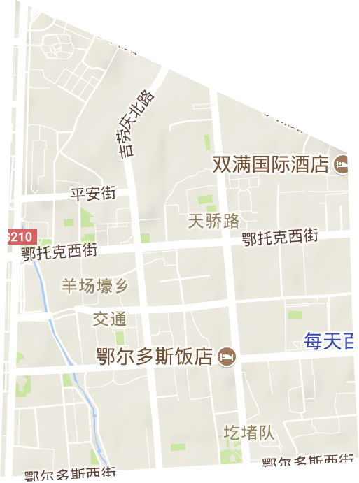 交通街道地形地图