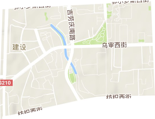 建设街道地形地图