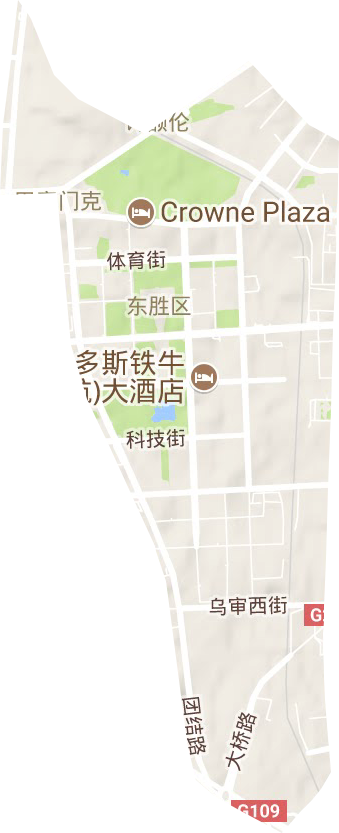 天骄街道地形地图