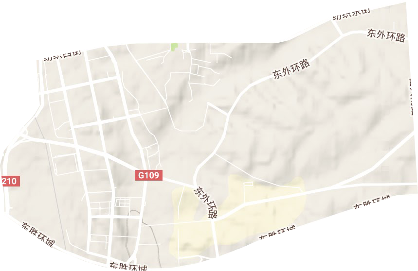 纺织街道地形地图
