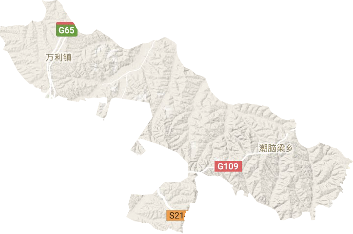 铜川镇地形地图