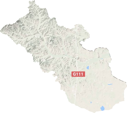 突泉县地形地图