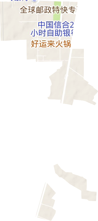 白塔街道地形地图