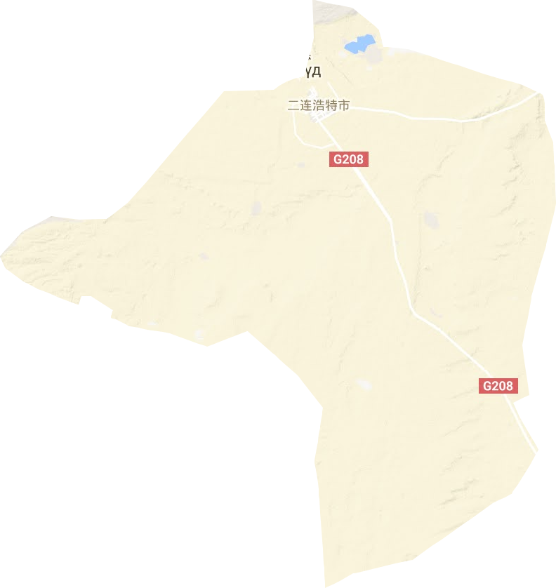 二连浩特市地形地图
