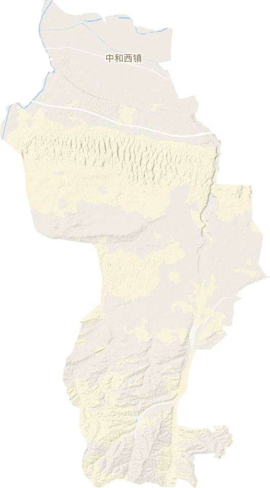 中和西镇地形地图