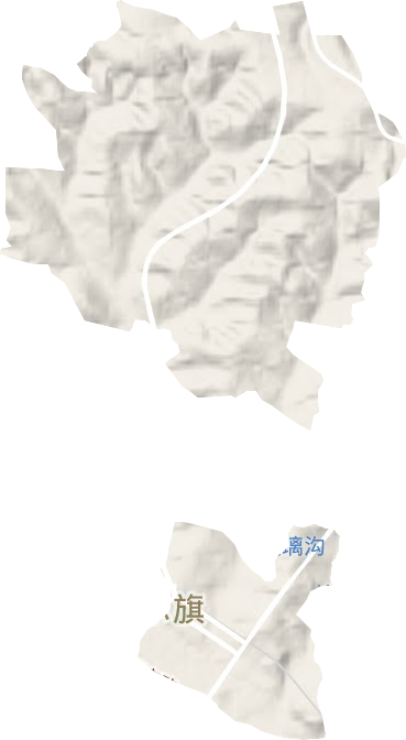 蓝天街道地形地图