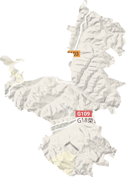 友谊街道地形地图