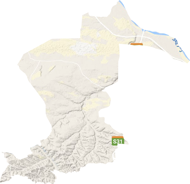 大路镇地形地图