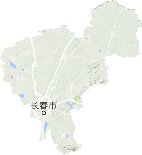 长春市地形地图