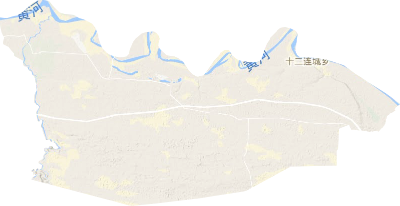 十二连城乡地形地图