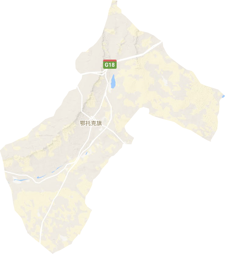 乌兰镇地形地图