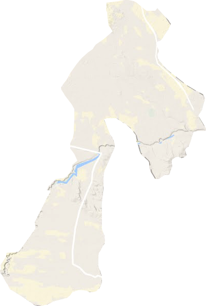 无定河镇地形地图