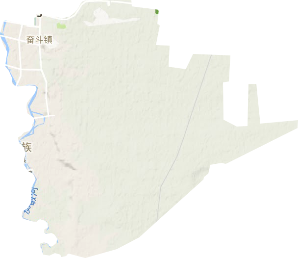 奋斗镇地形地图