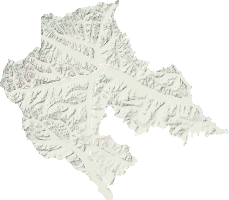三岔河镇地形地图