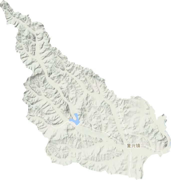 复兴镇地形地图