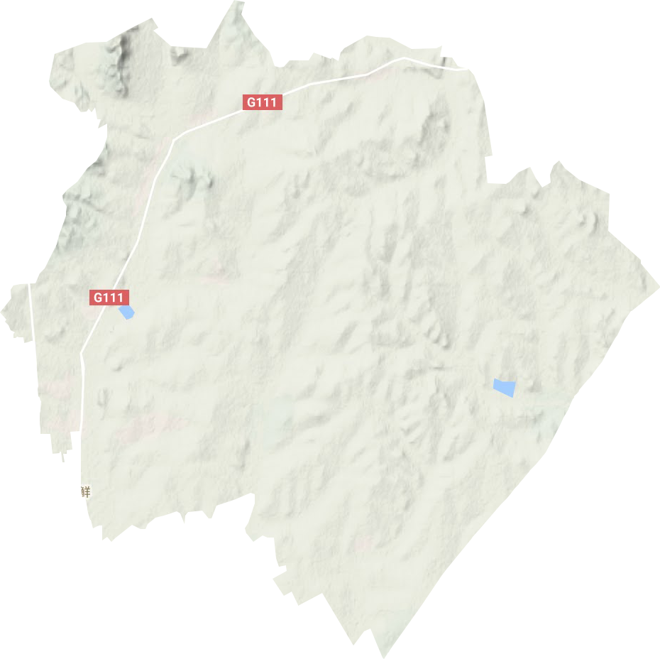 那吉屯农场地形地图