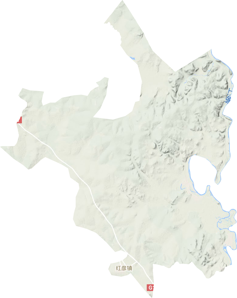红彦镇地形地图