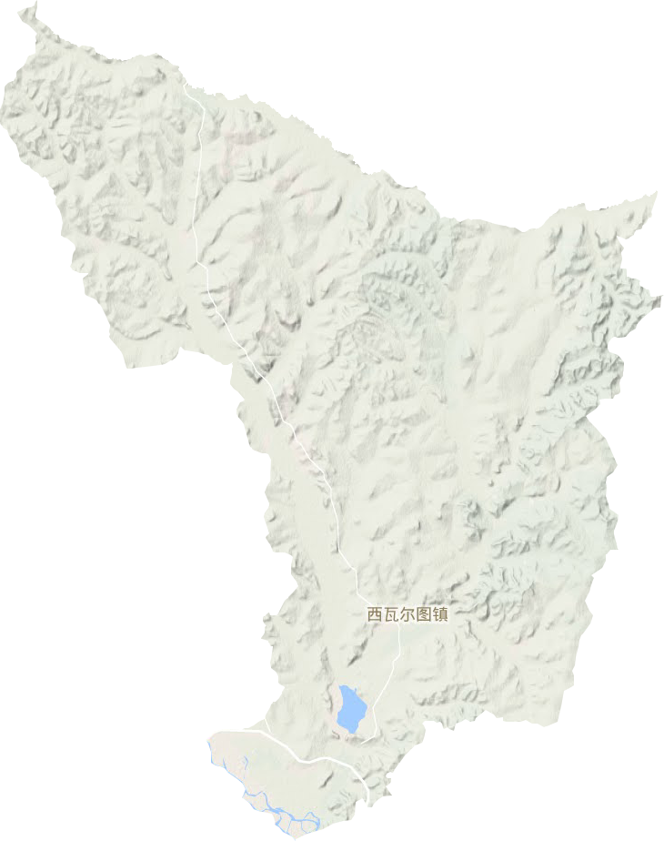 西瓦尔图镇地形地图