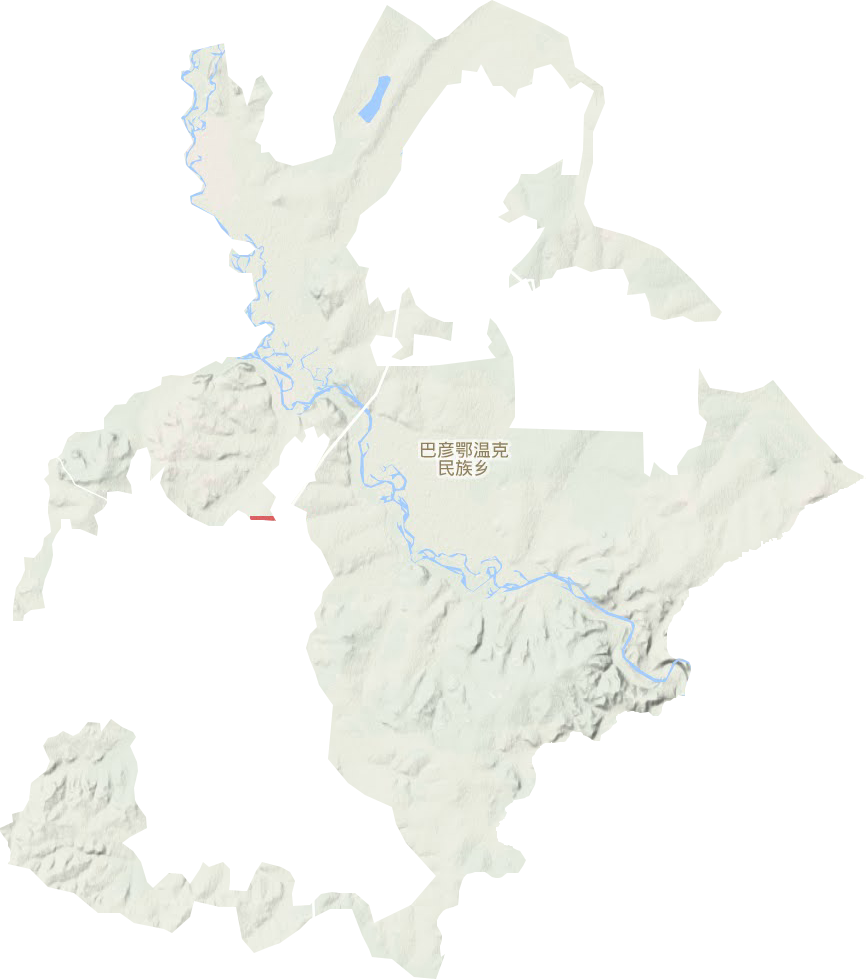 巴彦鄂温克民族乡地形地图