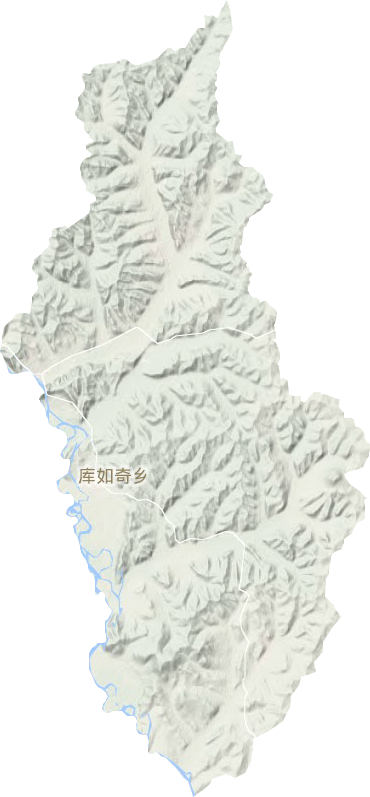 库如奇乡地形地图