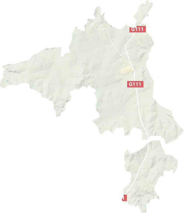 国营甘河农场地形地图