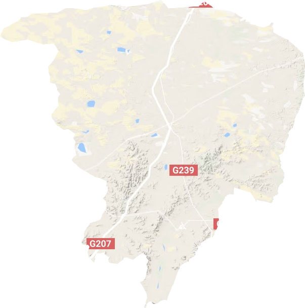 正蓝旗地形地图