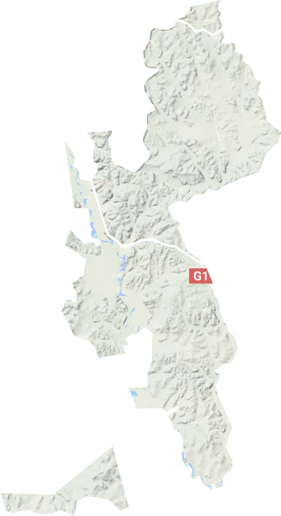 乌鲁布铁镇地形地图
