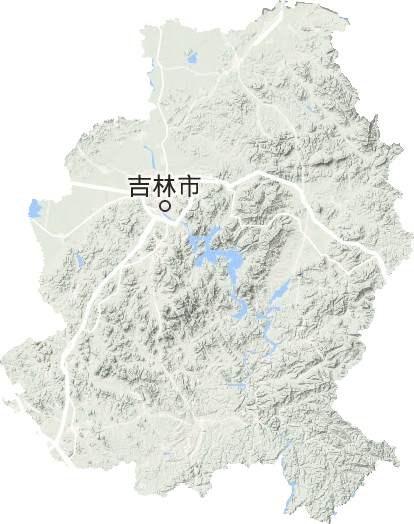 吉林市地形地图