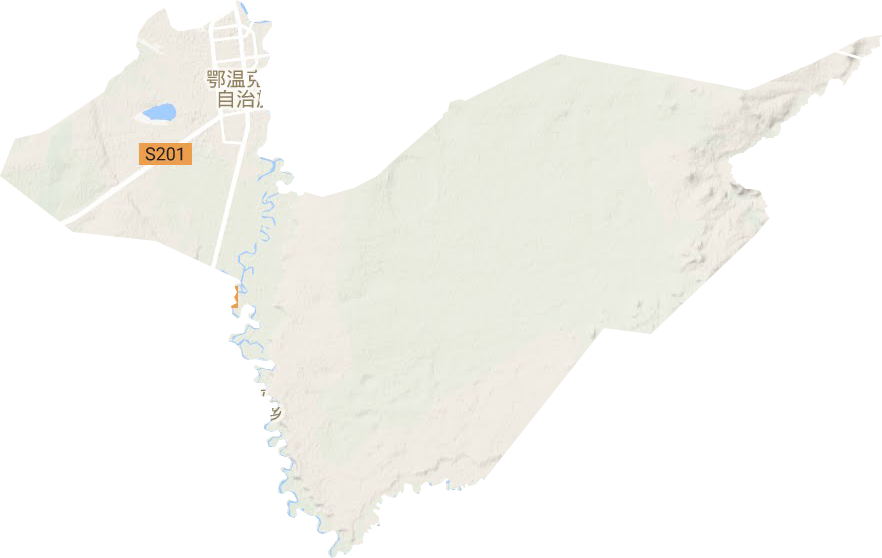 巴彦托海镇地形地图
