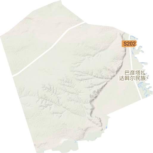 巴彦塔拉达斡尔民族乡地形地图