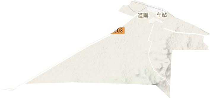 道南街道地形地图