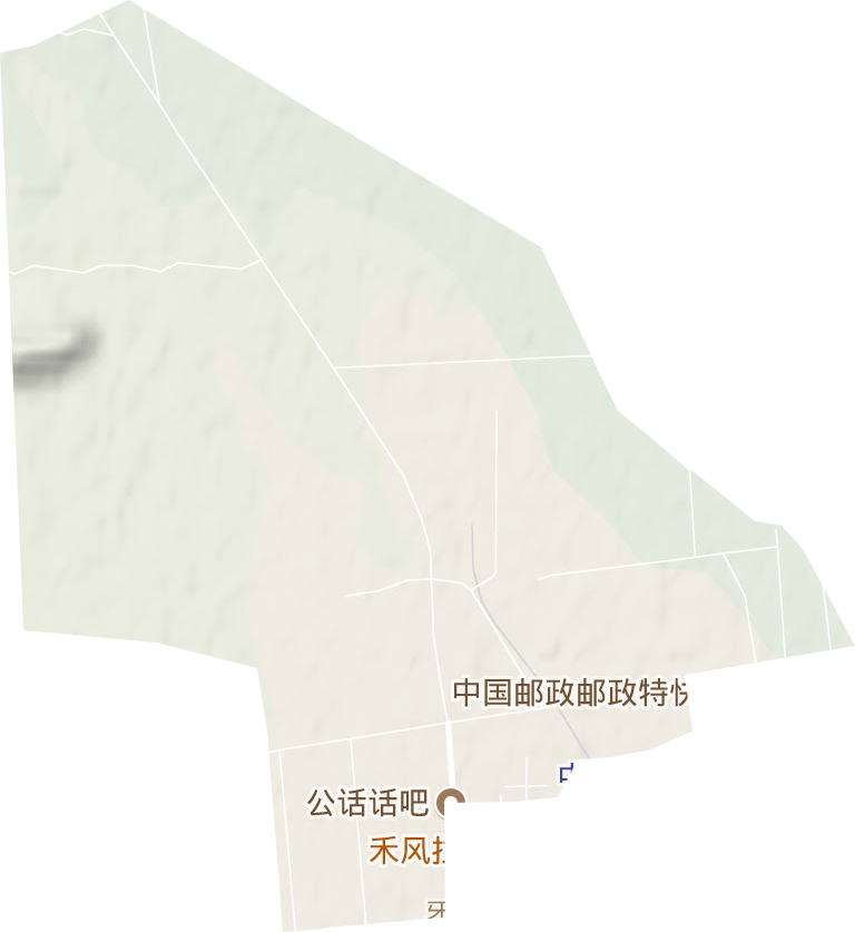 建设街道地形地图